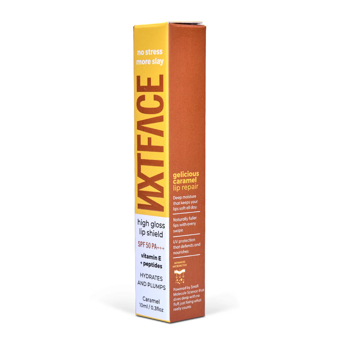 NXTFACE High Gloss Lip Shield Gelicious Caramel | 10ml - Image 13