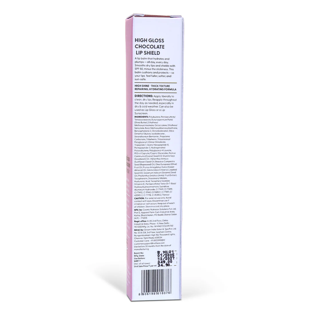 NXTFACE High Gloss Lip Shield Gelicious Chocolate | 10ml - Image 13