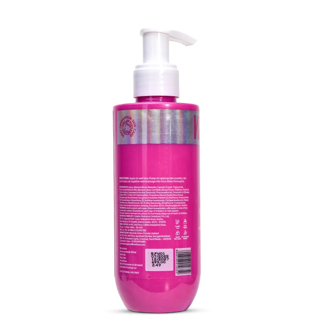 NXTFACE Zero Bubblin' Buzz Face Wash | Niacinamide + Rose Water + Bisabolol - Image 11